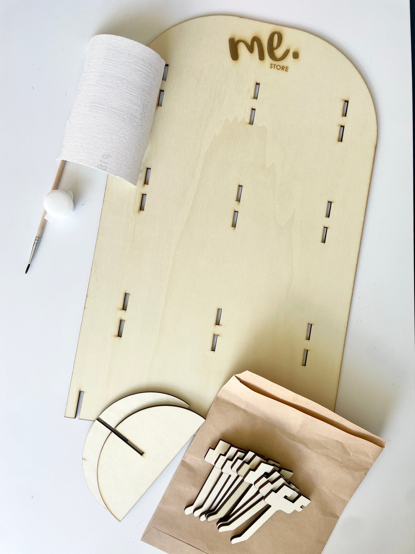 Wooden Keyring Stand