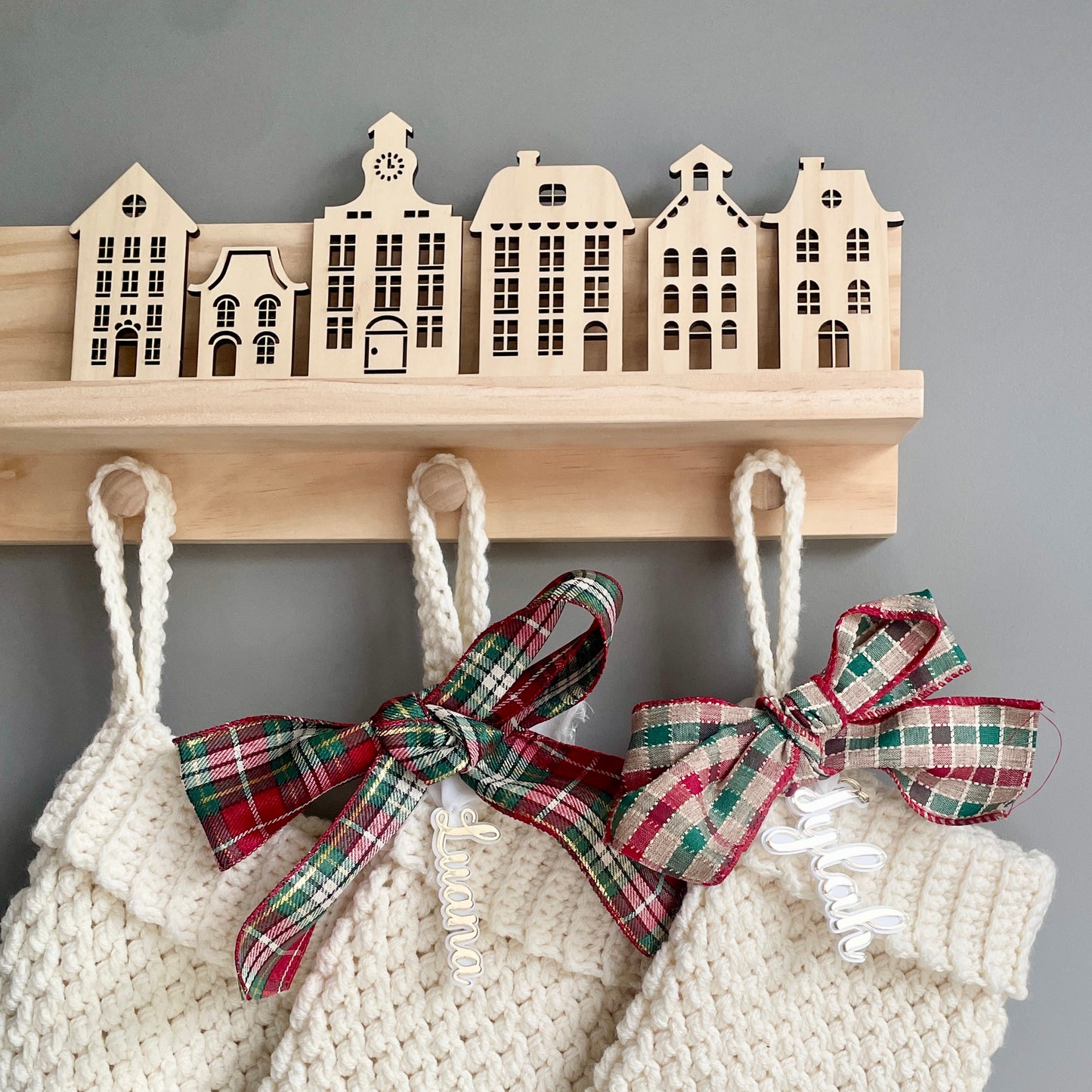 Christmas Village Wall Decor | Scandinavian
