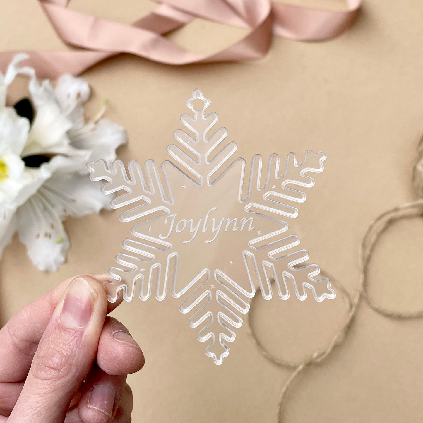 Snowflake Ornament (Frosted)