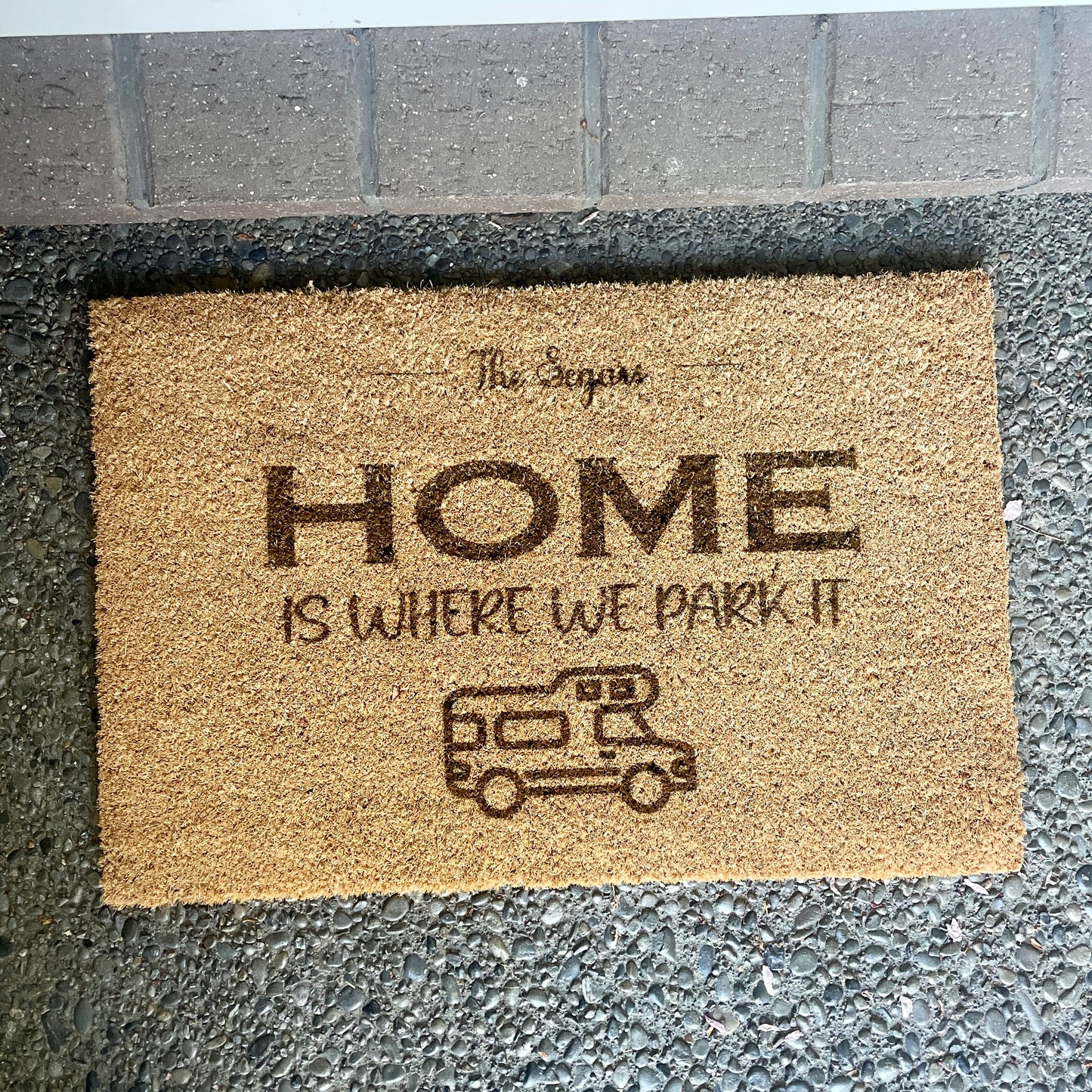 Home is where we park it | Doormat