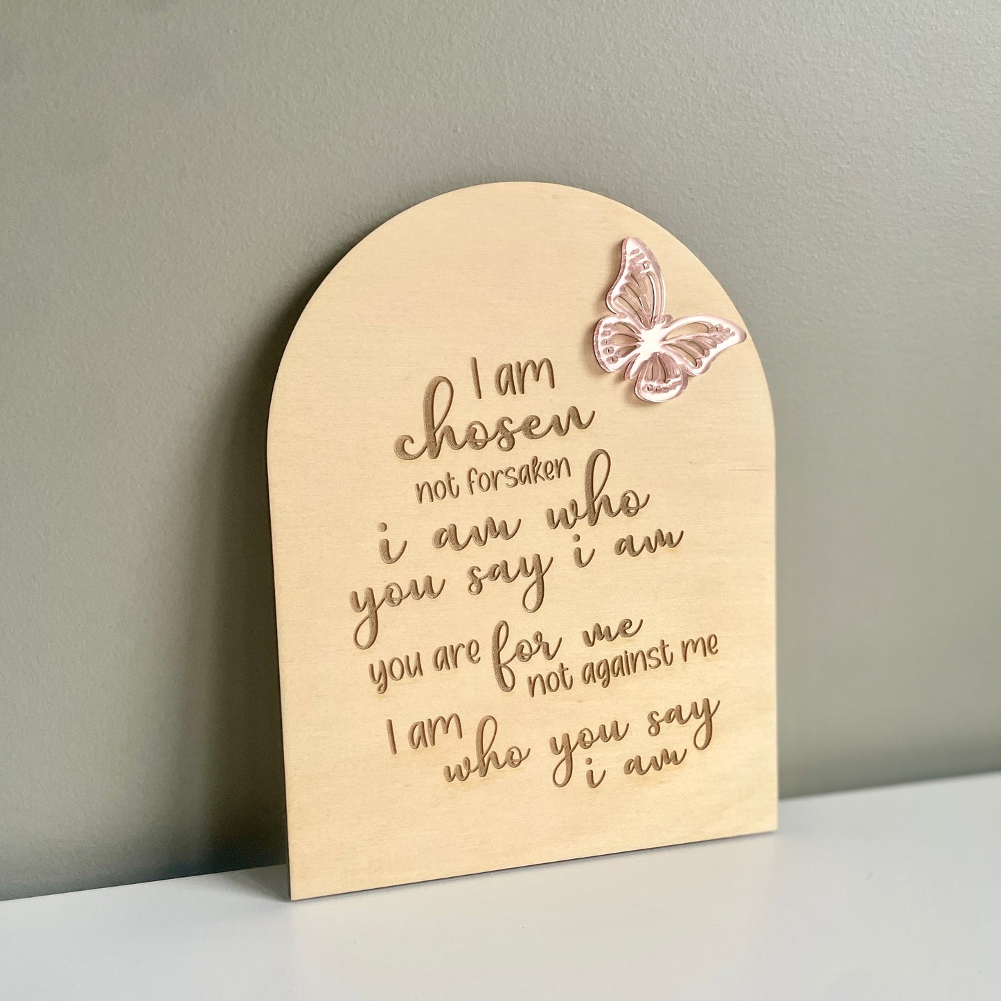 Affirmation Plaque - I Am Chosen