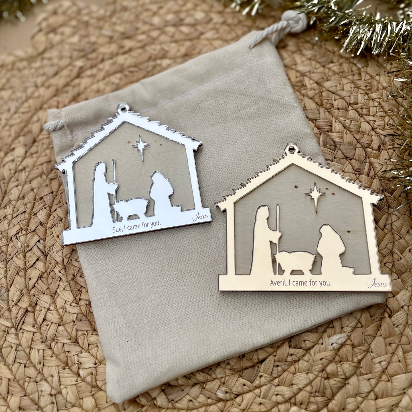 Double Layer Nativity Ornament