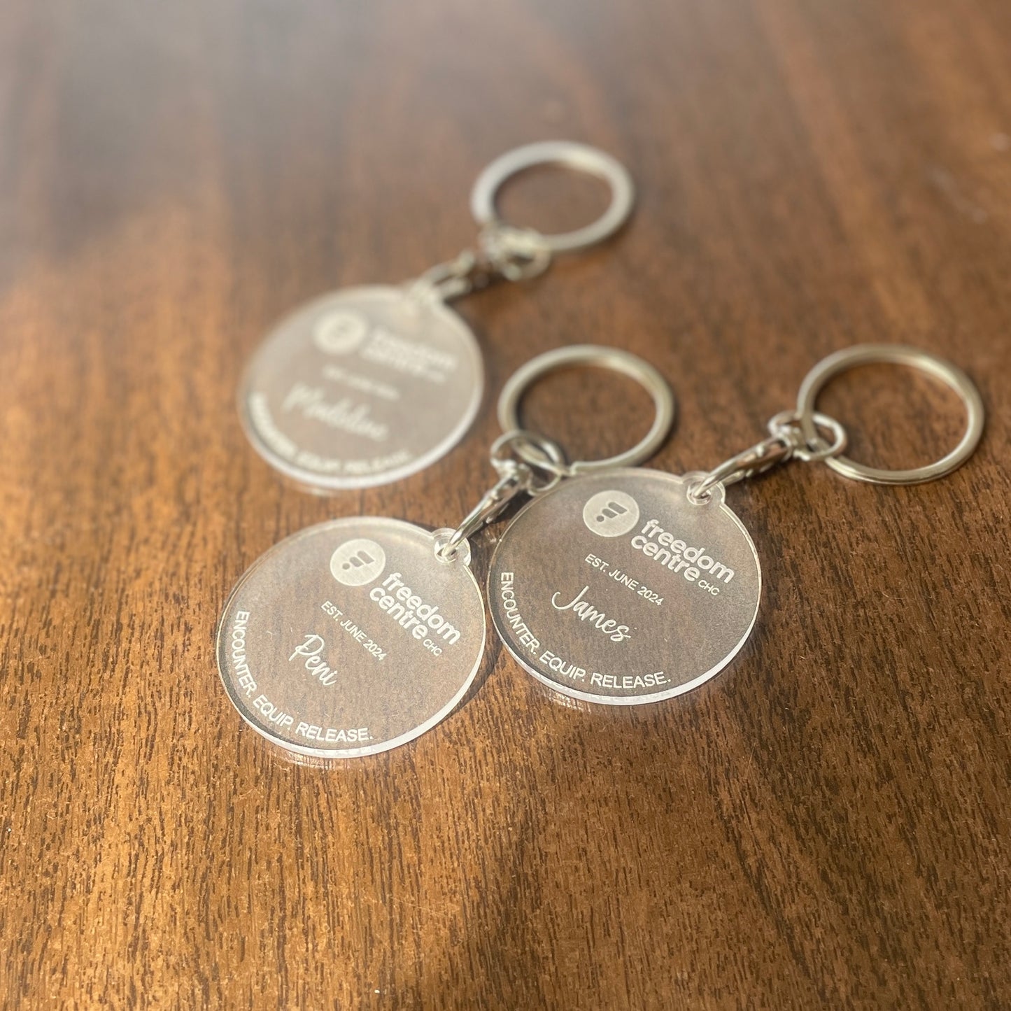 Custom Design Keyring | Ministry Appreciation Gift | Frosted Acrylic - Remarkable Creations