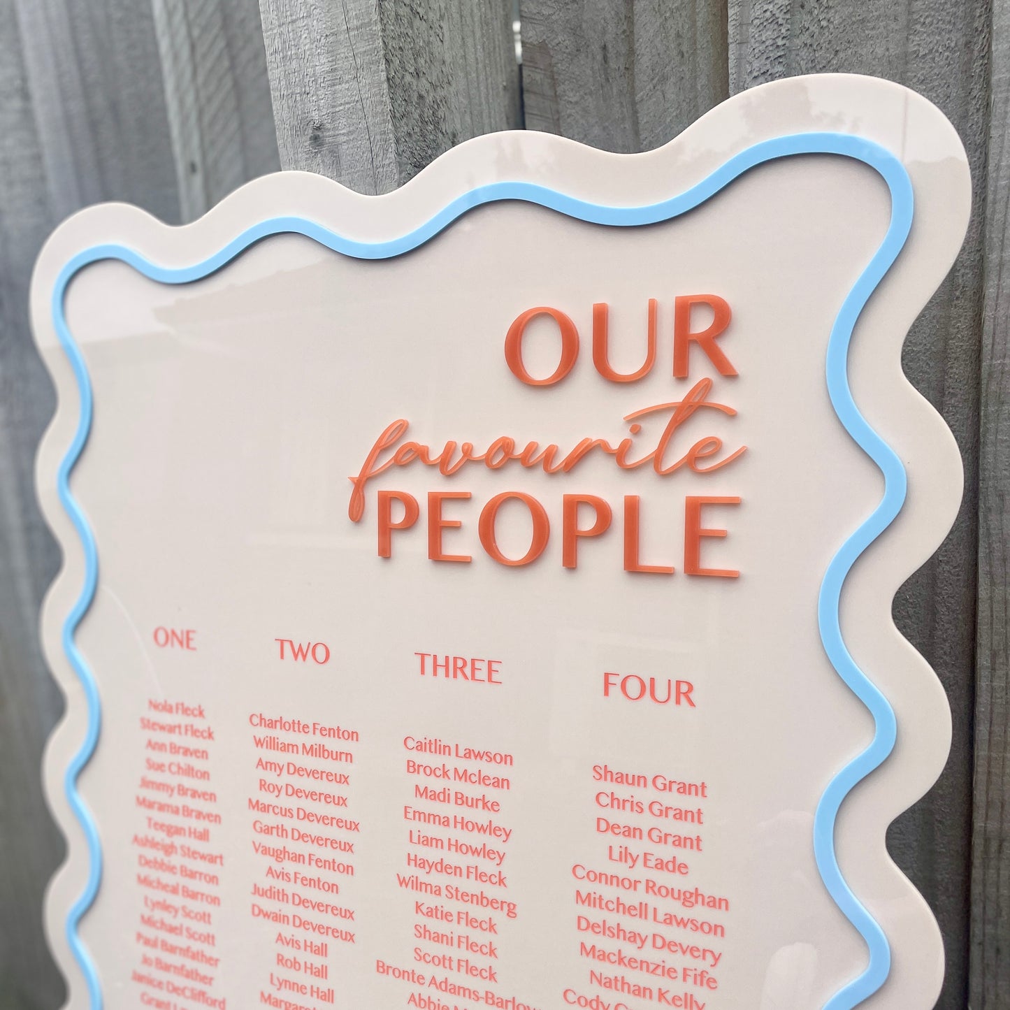 Seating Chart | Acrylic
