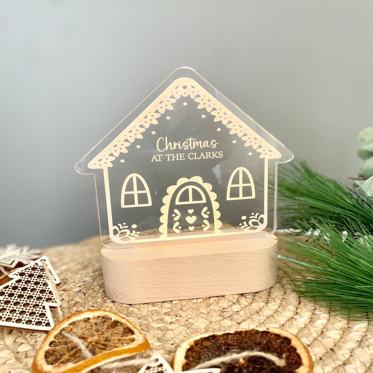 Light Up Gingerbread House