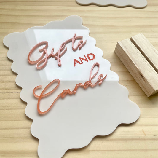 Gifts and Cards Sign | Acrylic