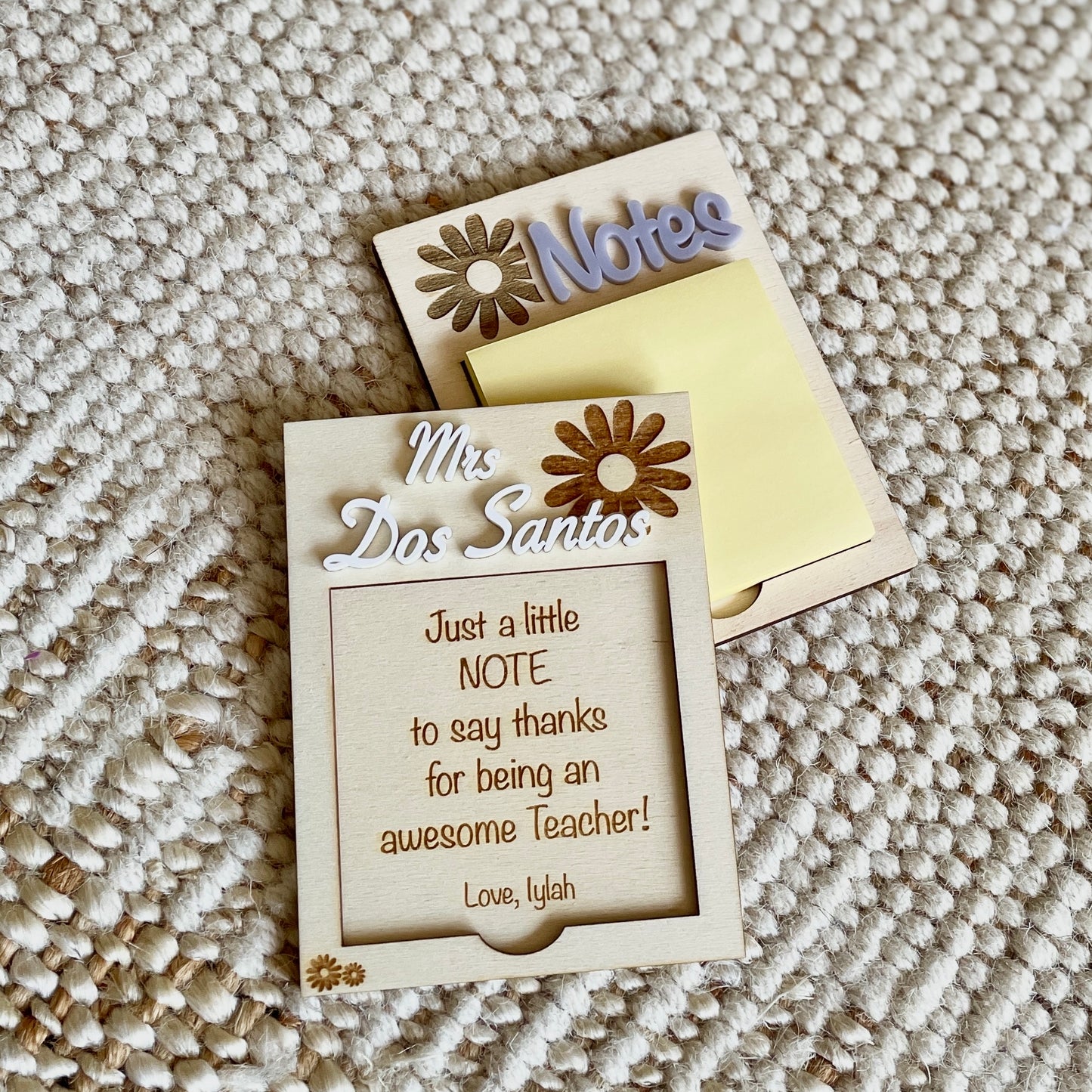 Teacher Sticky Note Holder