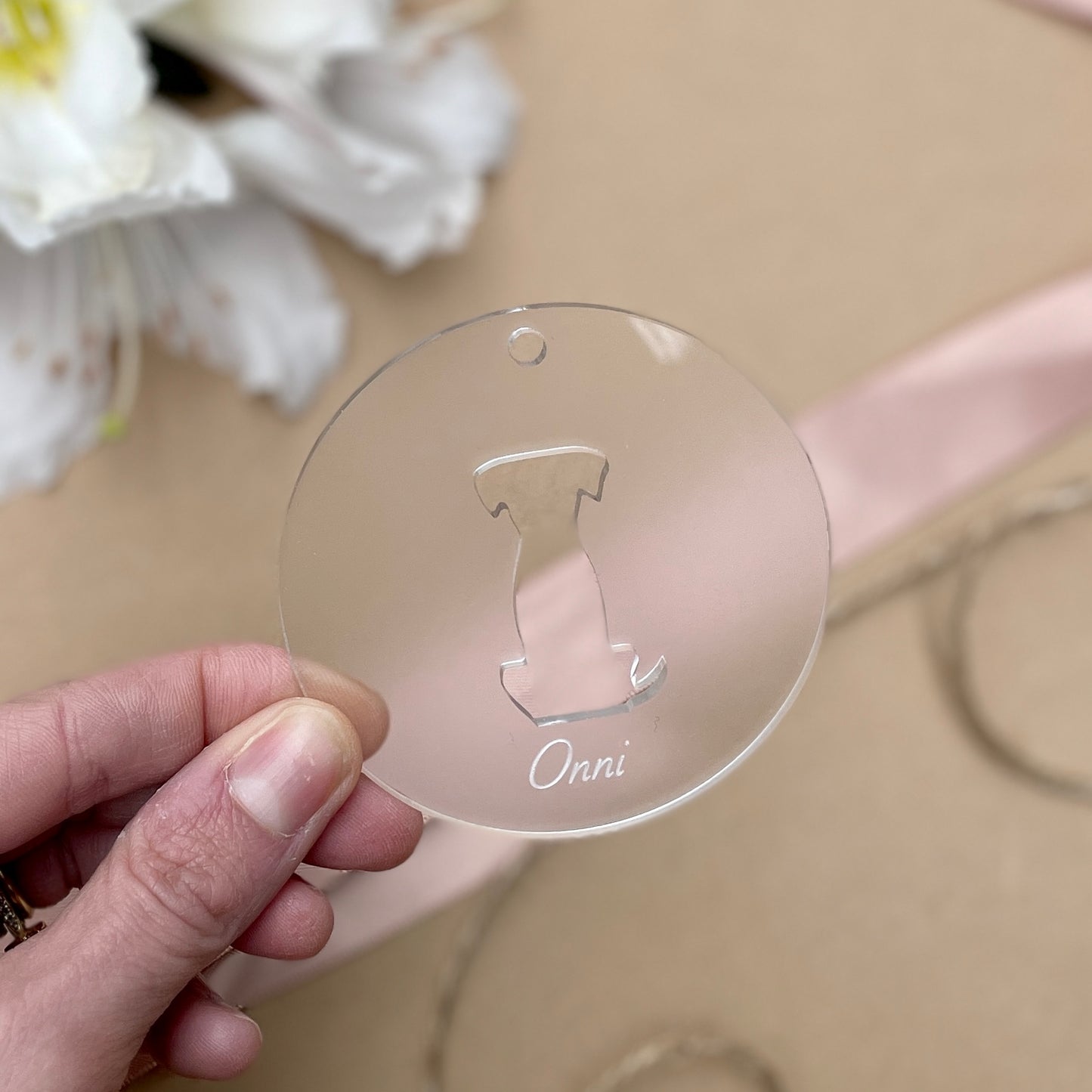 Pet Cut-Out Silhouette Ornament (Frosted)