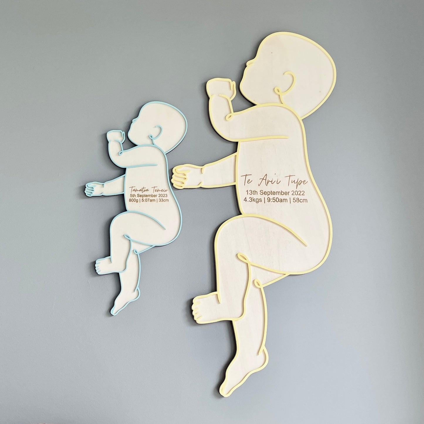 1:1 Scale Birth Plaque