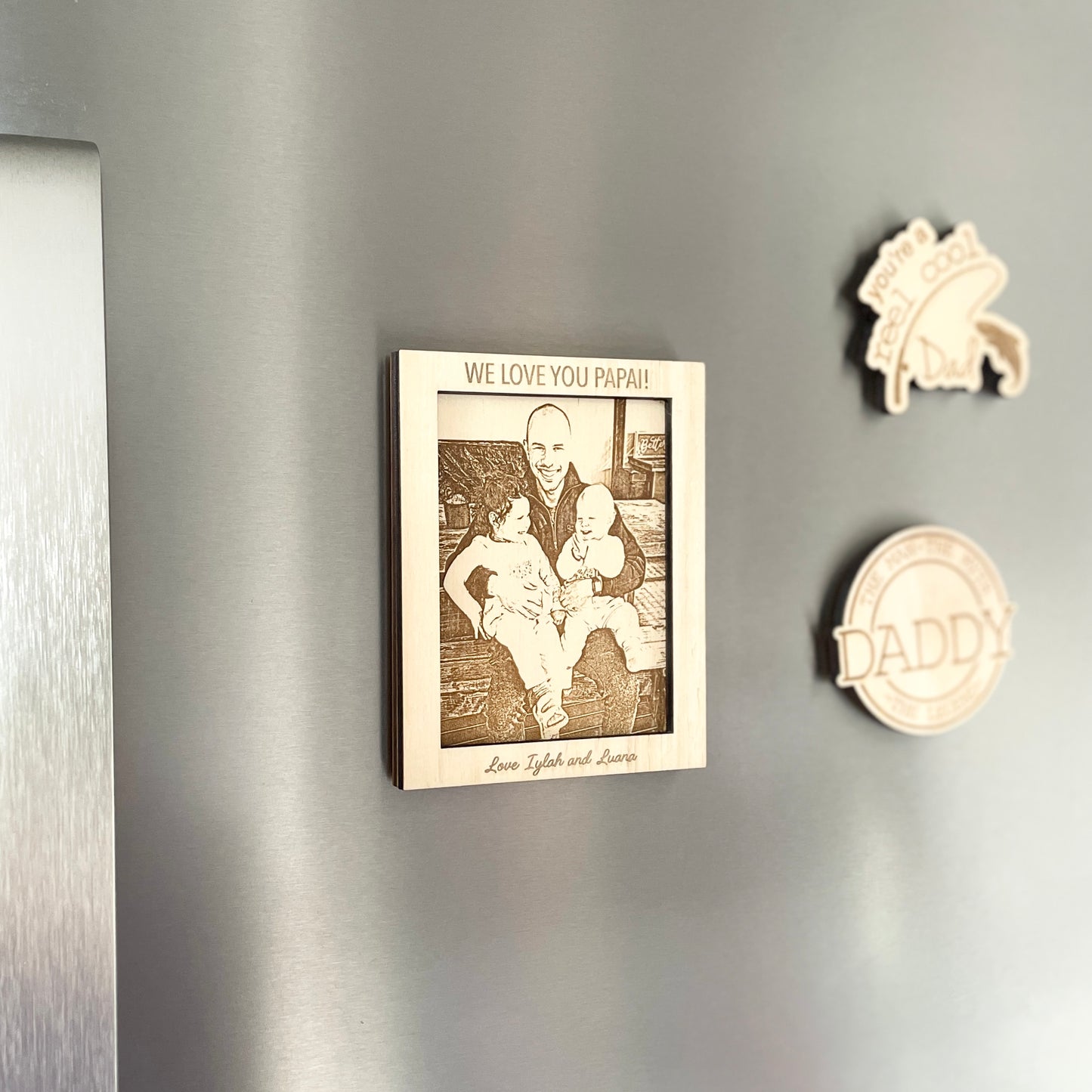 Engraved Photo Fridge Magnet