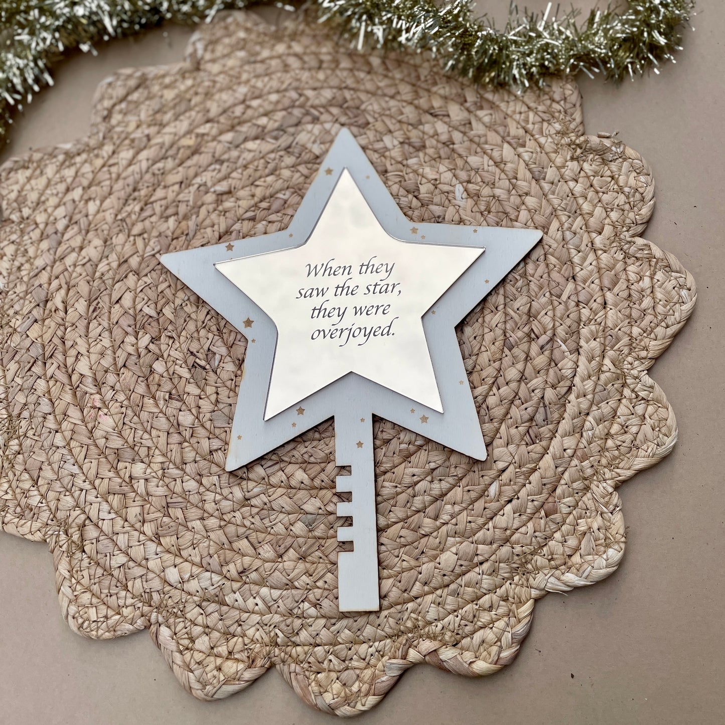 Scripture Christmas Tree Topper