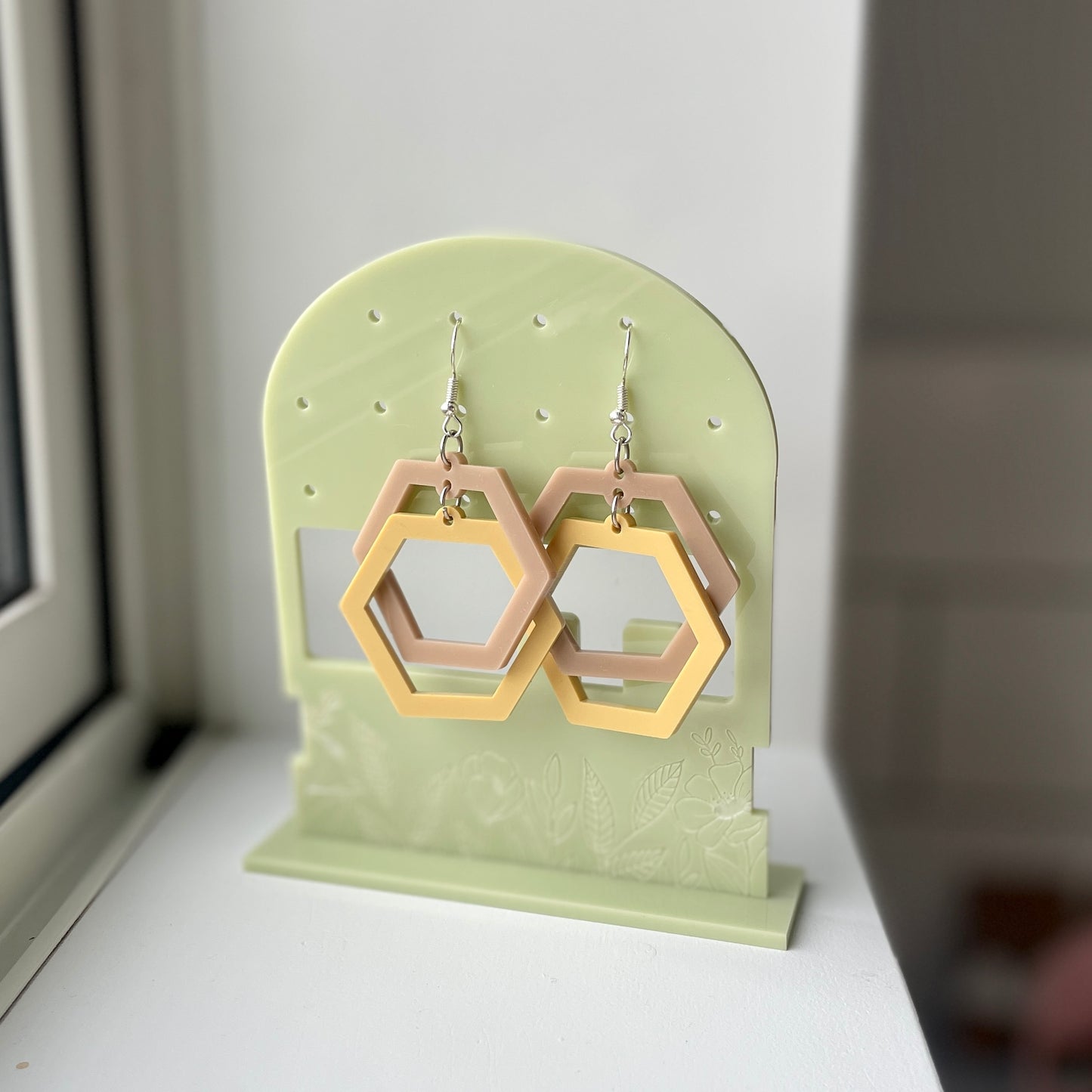 Honeycomb Loop Earrings