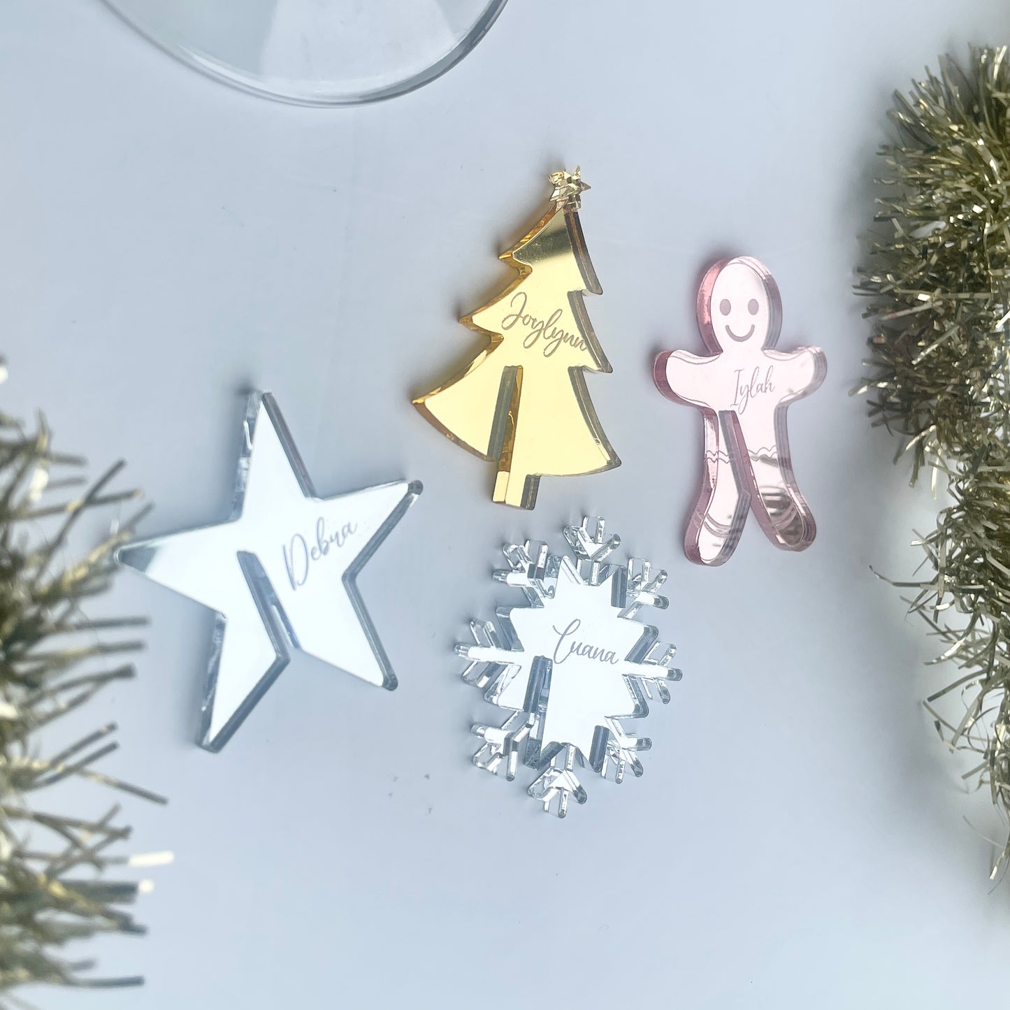 Snowflake Drink Tag