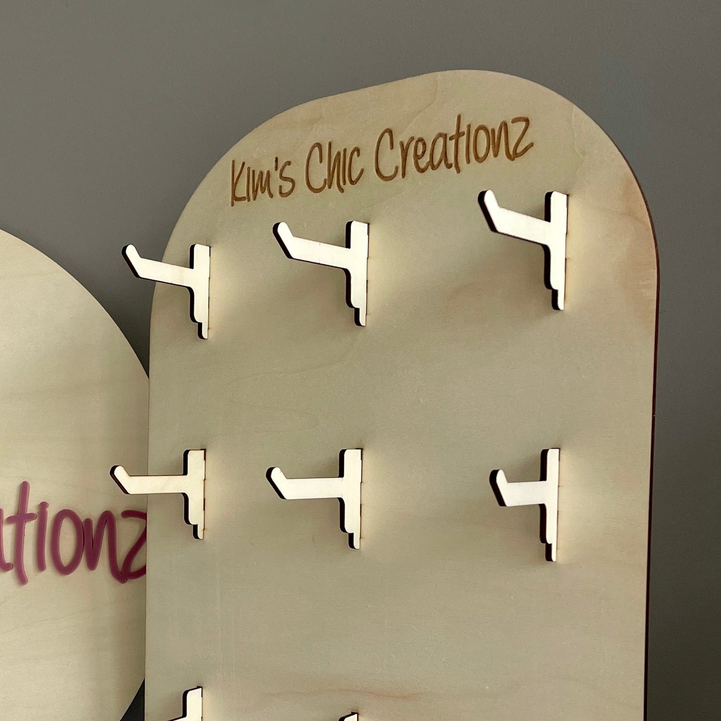 Wooden Keyring Stand