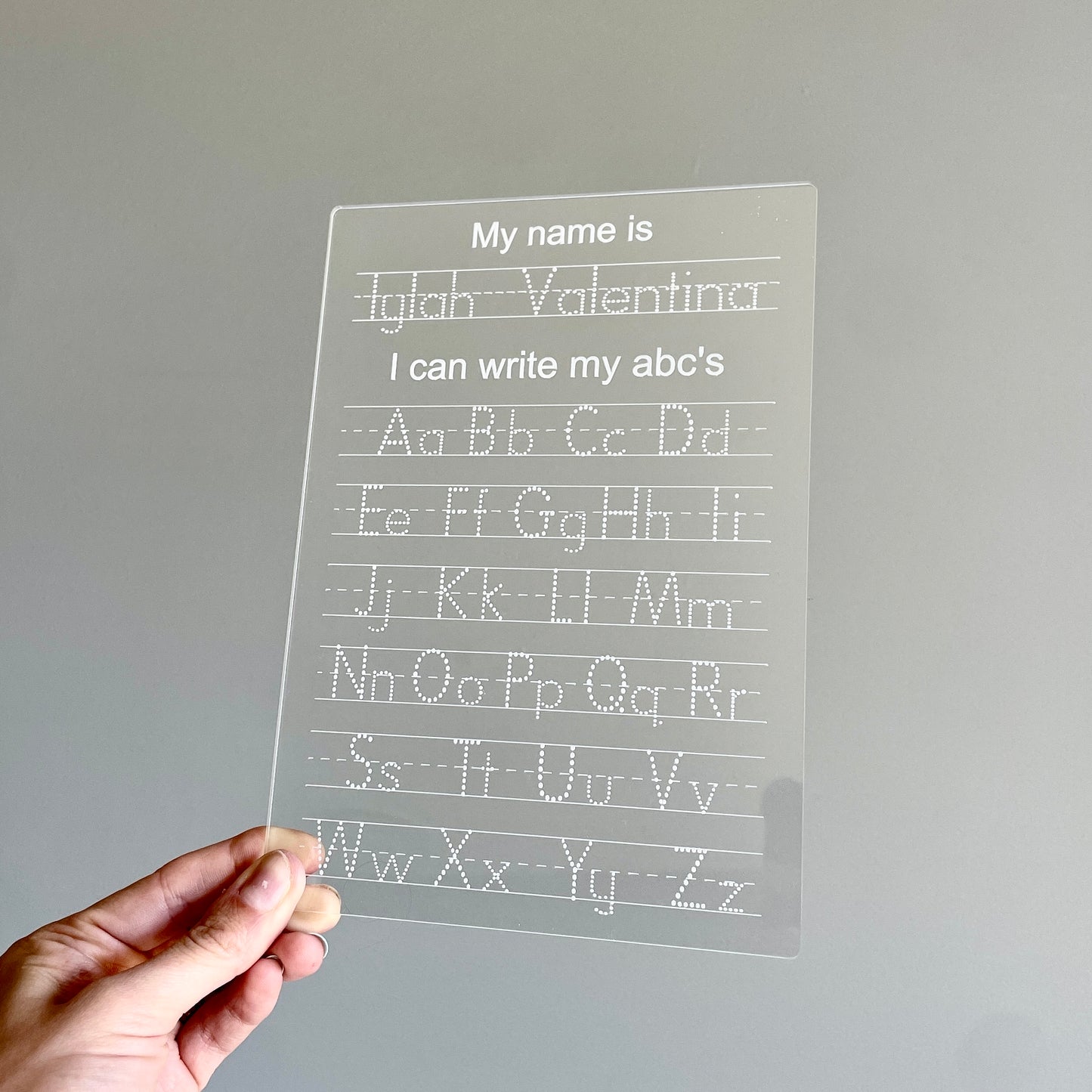 Tracing Board - I Can Write My ABC’s