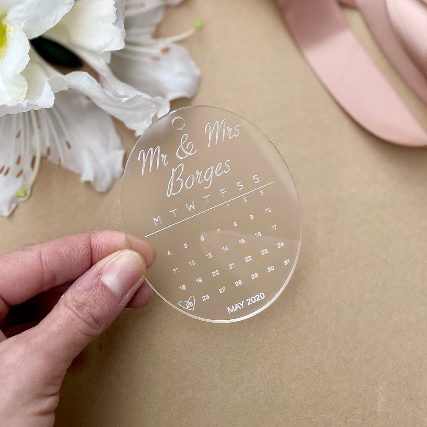 Mr & Mrs Ornament (Frosted)