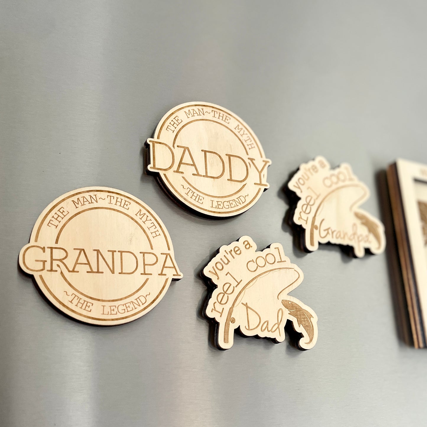 Timber Fridge Magnet for Him