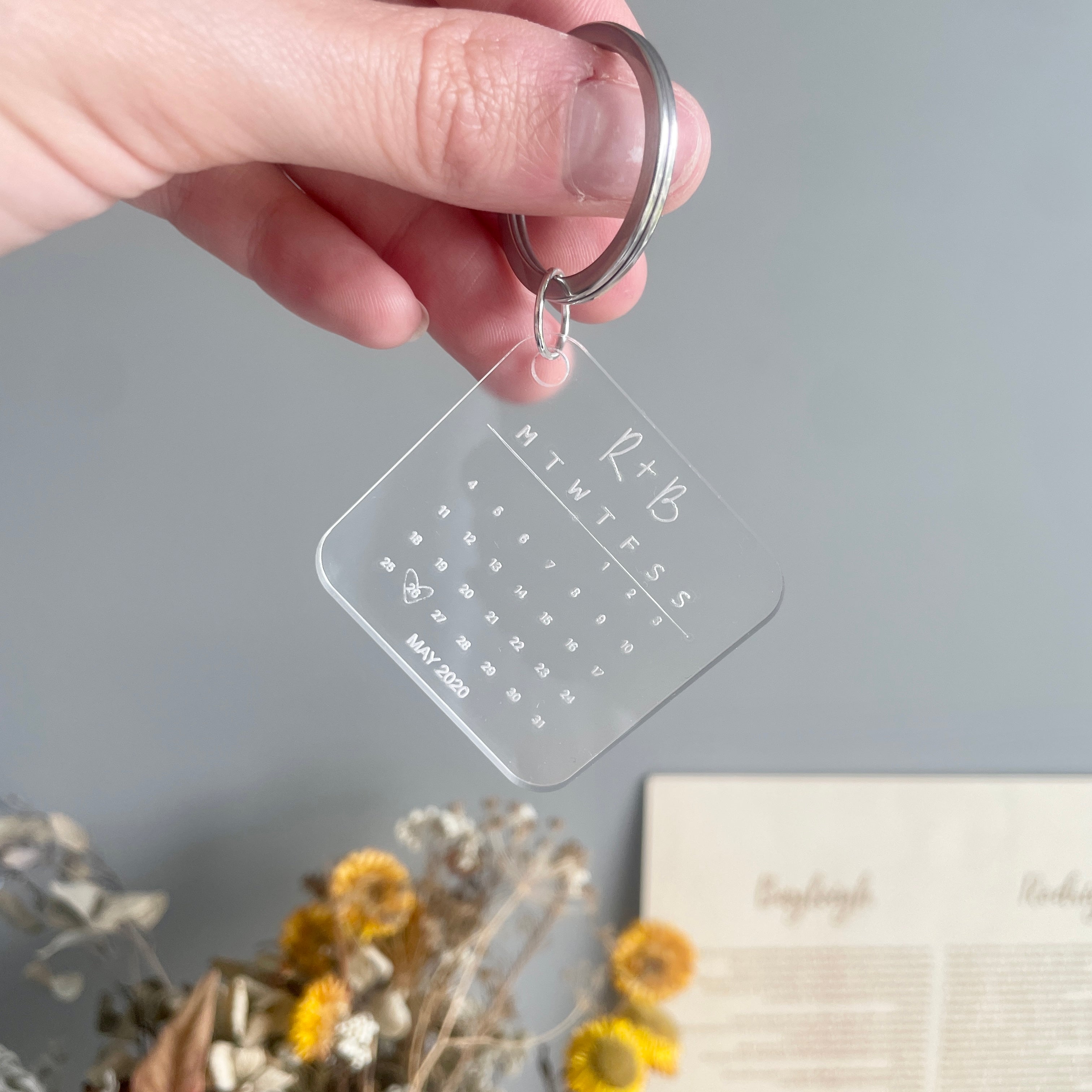 Special Date Keyring Remarkable Creations
