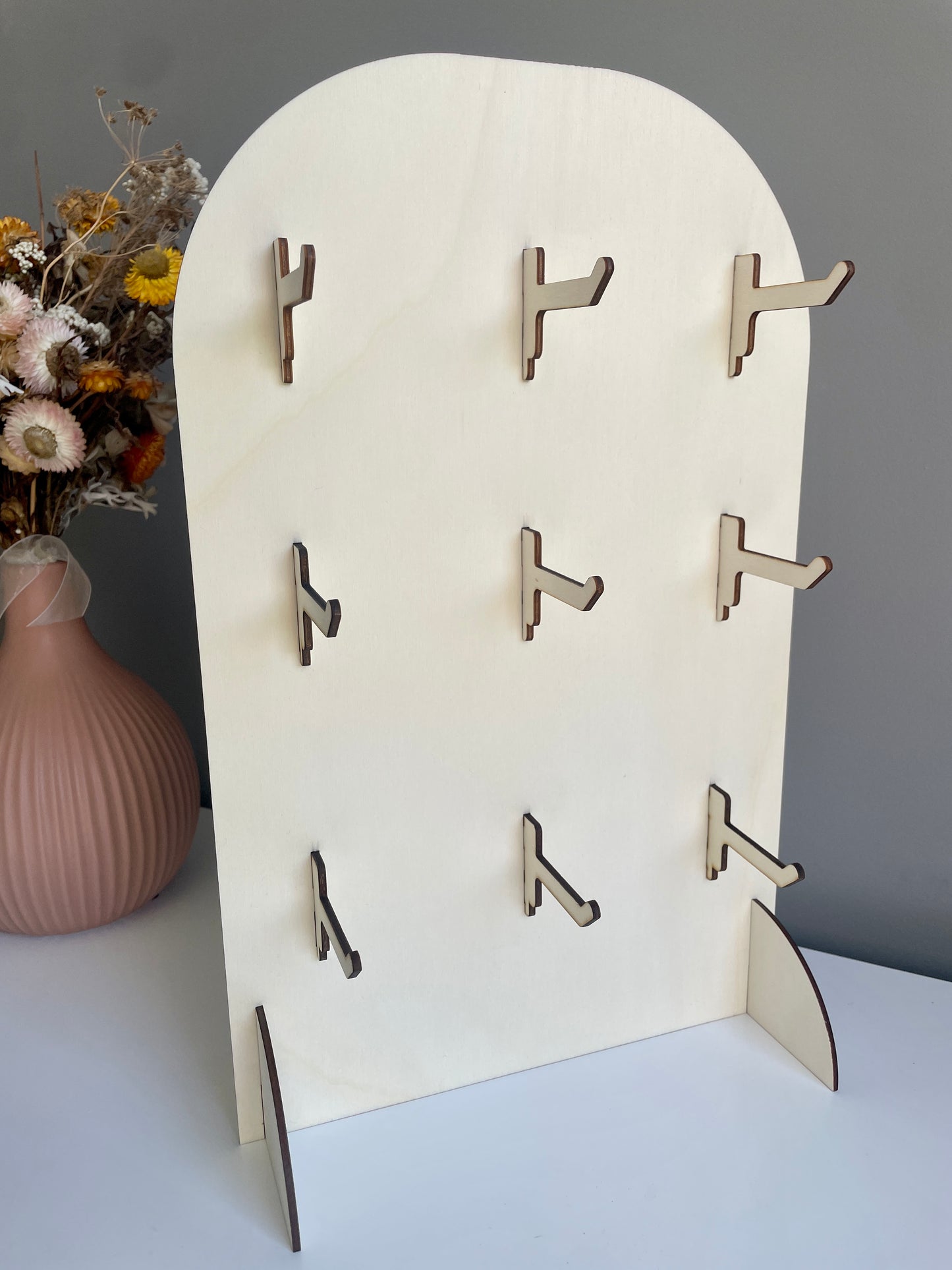 Wooden Keyring Stand