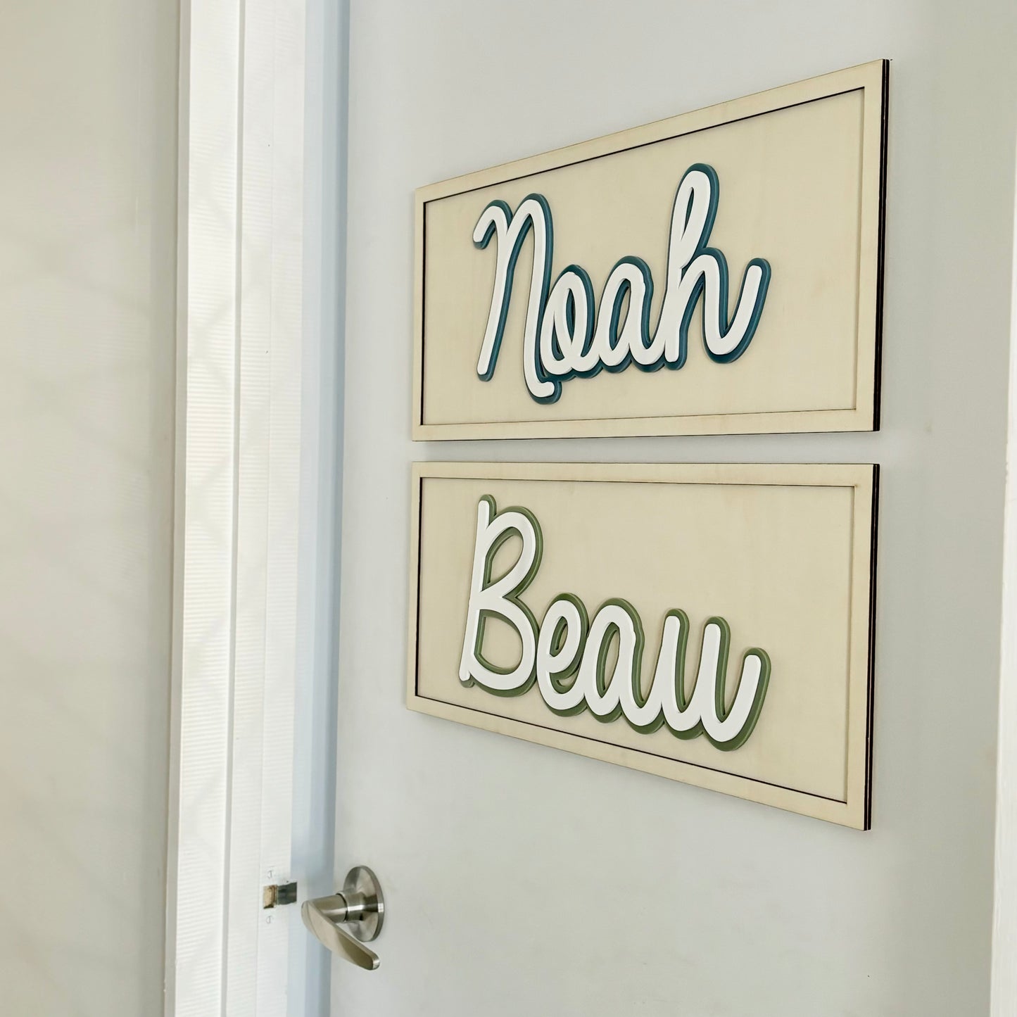 Layered Name Wall Plaque