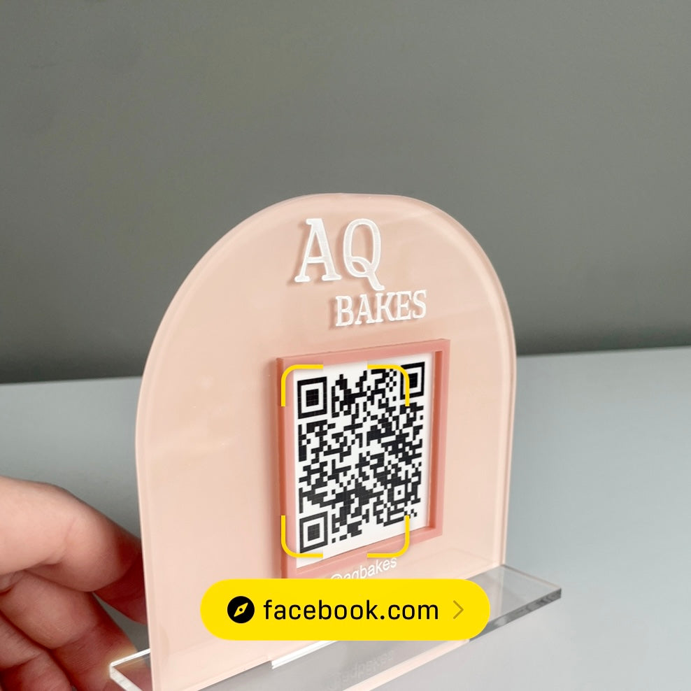 Mini QR Code Sign | 1 QR Code
