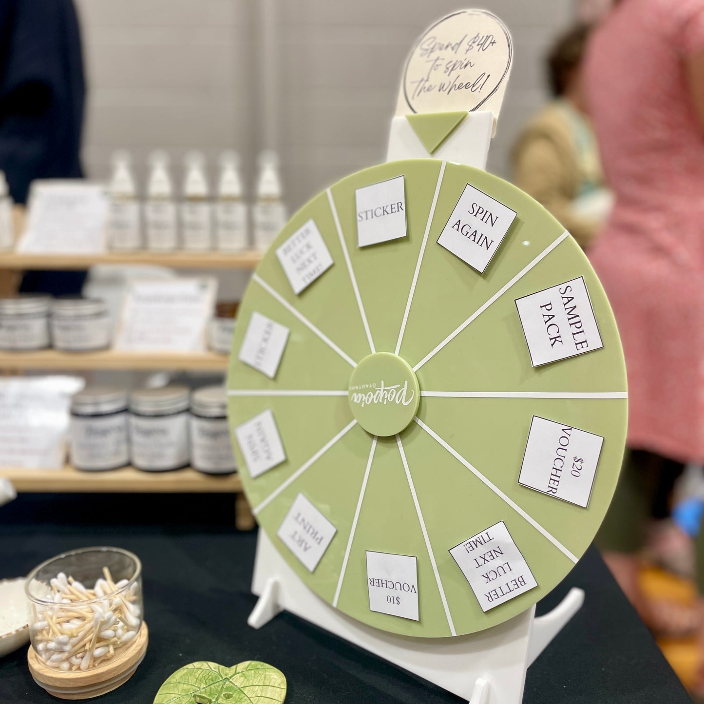 Spinning Prize Wheel | Large Promotional Event Size | Acrylic | Spin to Win for Business Promotions - Remarkable Creations