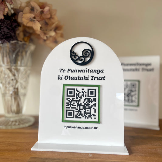 QR Code Sign | A5 Arch | 1 QR Code