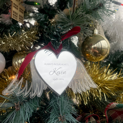Angel Wings Ornament | In loving memory - Remarkable Creations