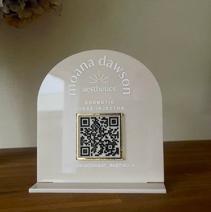 QR Code Sign | A5 Arch Design 2 | 1 QR Code