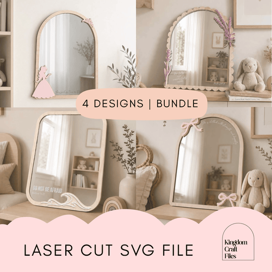 Biblical Affirmation Mirror SVG File | Bundle | 4 Designs - Remarkable Creations