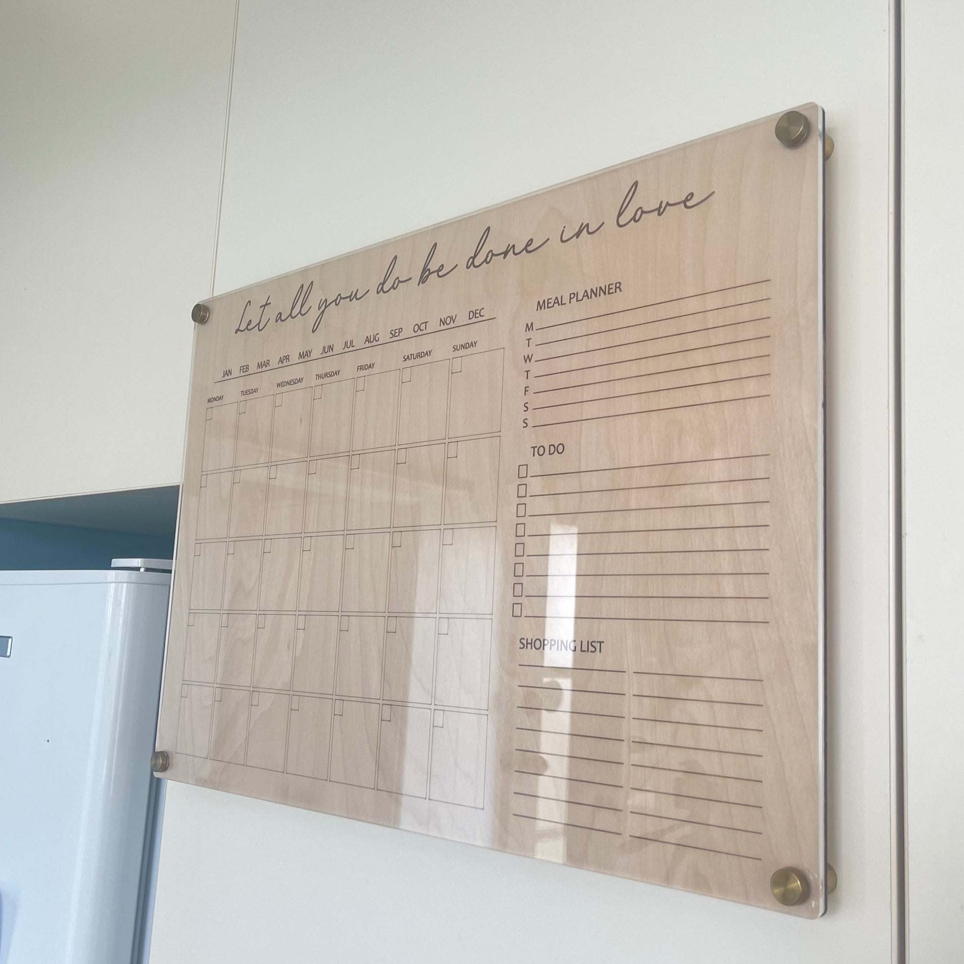 Family Monthly Wall Calendar | Erasable - Remarkable Creations
