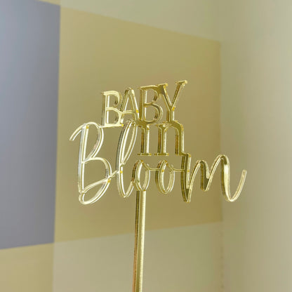 Baby In Bloom Cake Topper | Single Layer
