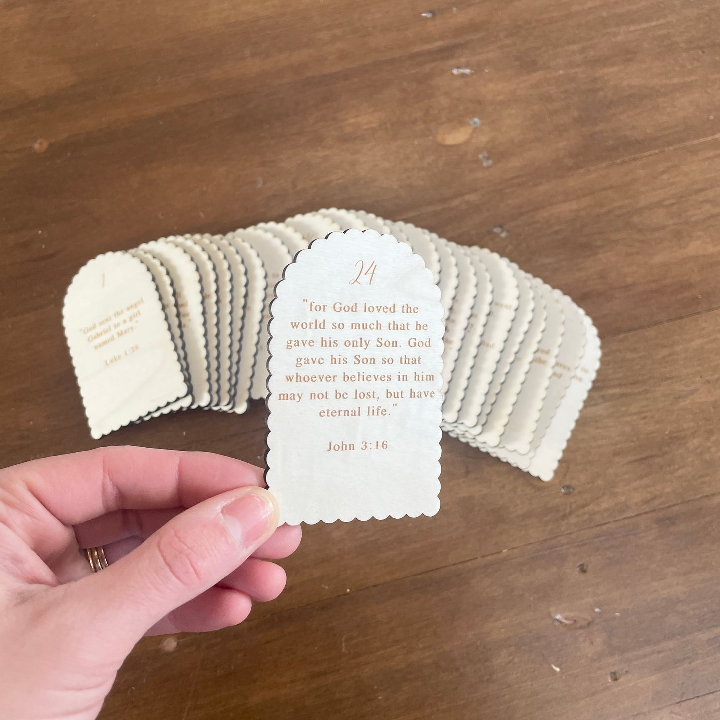 Nativity Story Advent Calendar Cards | 25 pcs