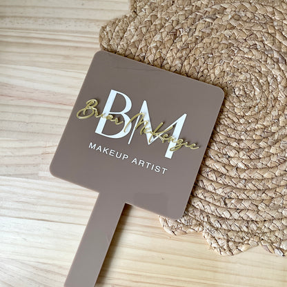 Coloured Acrylic Handheld Mirror | Custom Logo