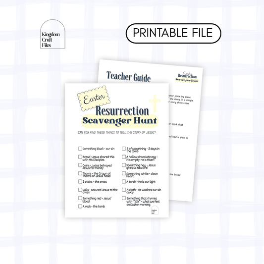 Resurrection Scavenger Hunt + Teaching Guide | Printable | Christ Centered Easter | Instant Download - Remarkable Creations