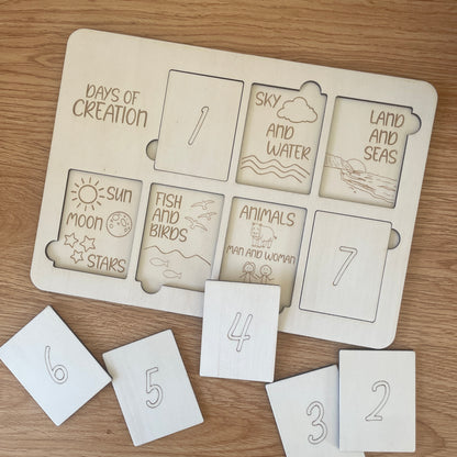 Days of Creation Wooden Puzzle