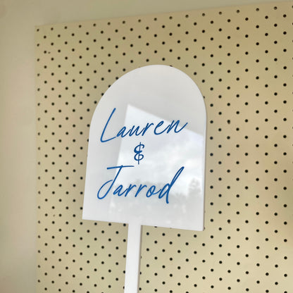 Arch Cake Topper | Single Layer