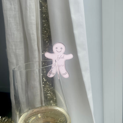 Gingerbread Man Drink Tag
