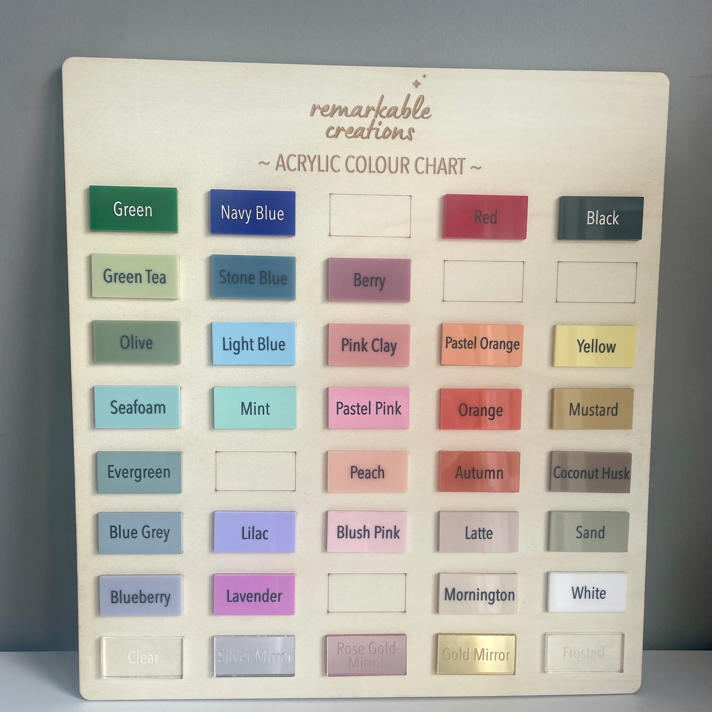 3D Acrylic Name Badge | Cursive Font