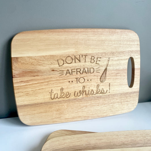 Take Whisks - Engraved Cutting Board