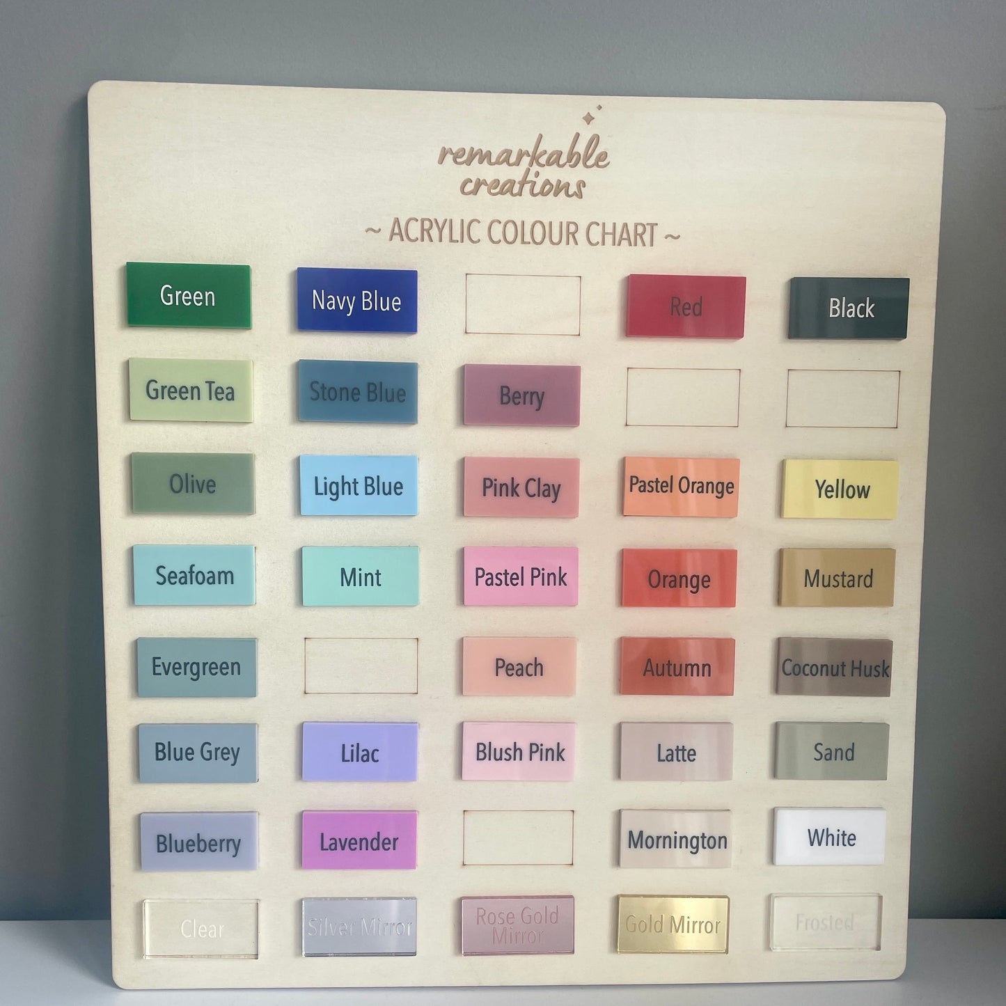 Acrylic Name Sign | single layer