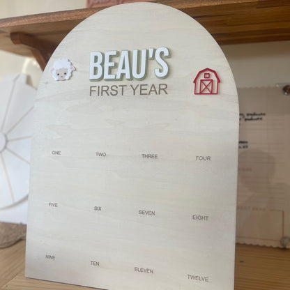 Farm Animal Theme | Photo Birthday Board