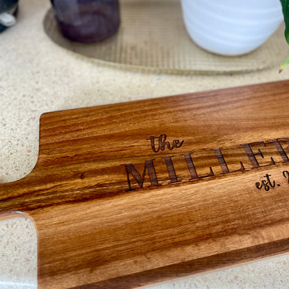 Personalised Surname Wedding Chopping Board | Newlywed Gift - Remarkable Creations