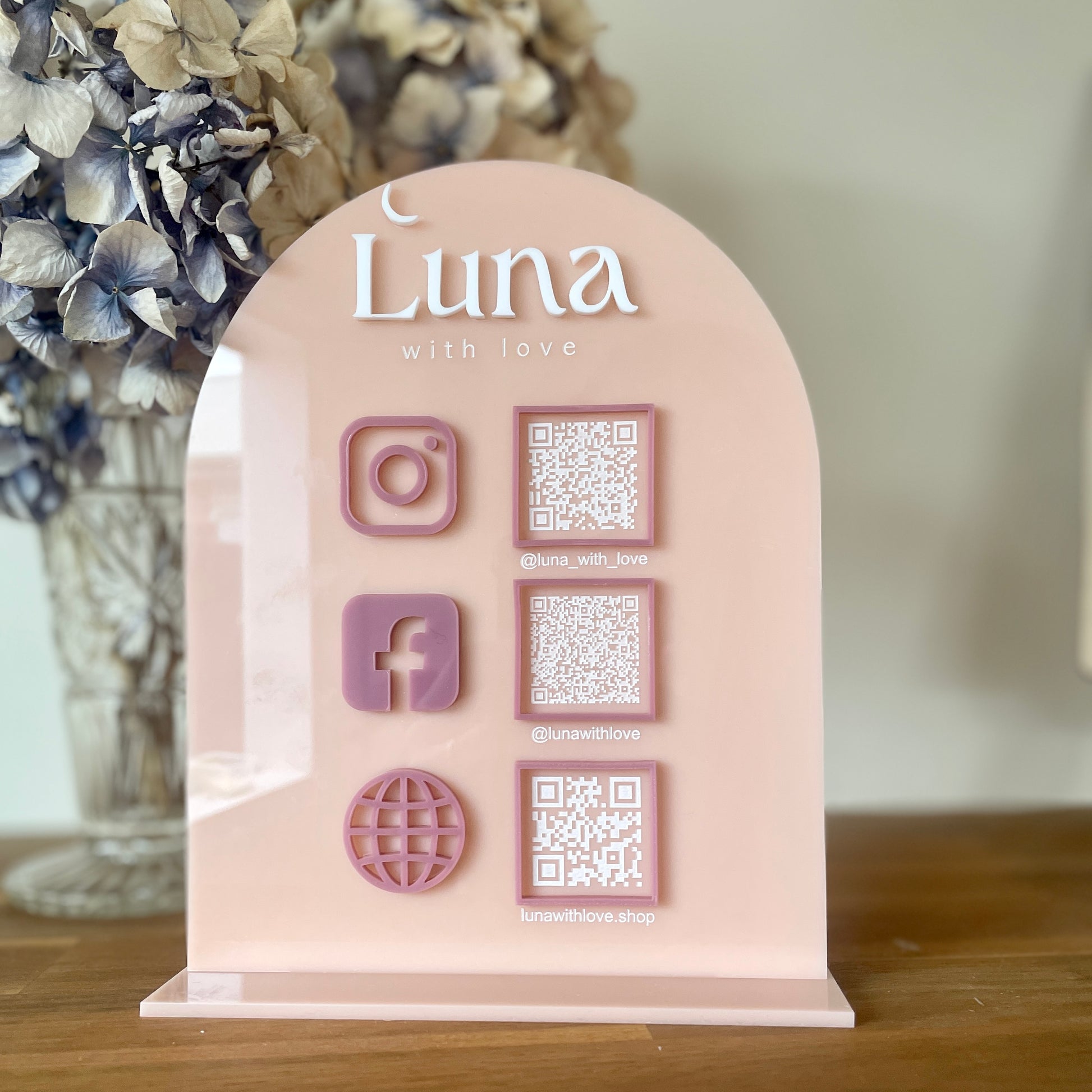 QR Code Sign | Arch | Single Panel - Remarkable Creations