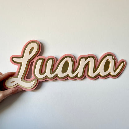 Name Sign | Acrylic | Triple Layer