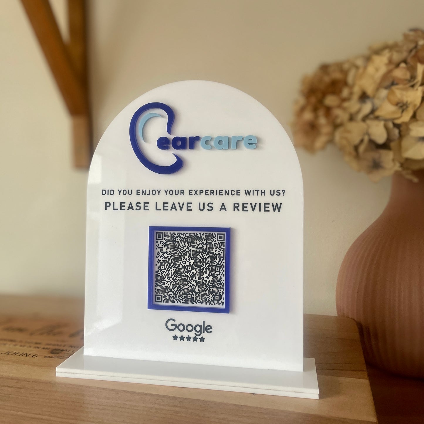 Leave a Review QR Code Sign | 1 QR Code | Custom Sign