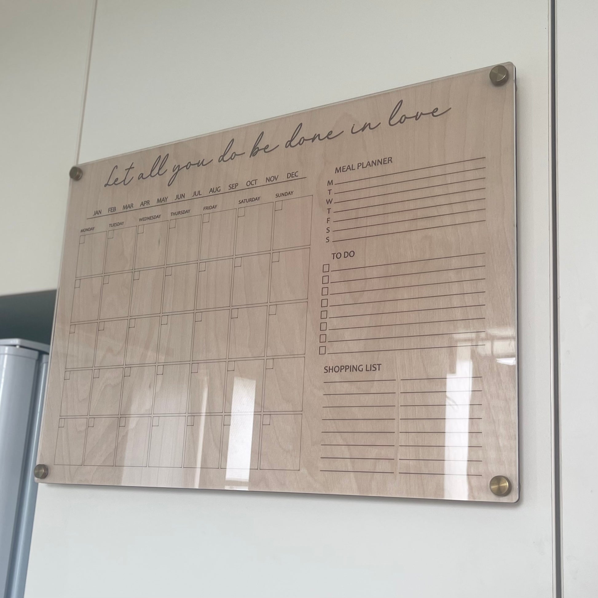 Family Monthly Wall Calendar | Erasable - Remarkable Creations
