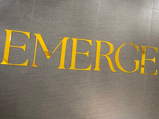 Logo Text Lettering | Mirrored Acrylic