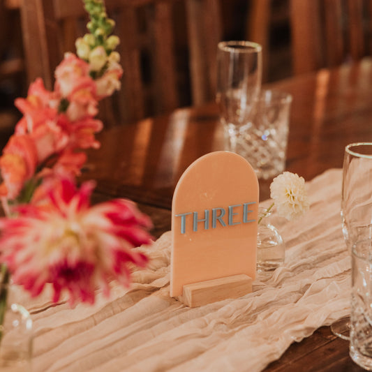 Table Numbers Set of Three | Acrylic