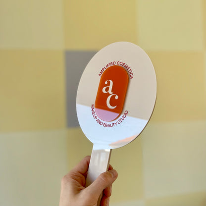 Coloured Acrylic Handheld Mirror | Custom Logo